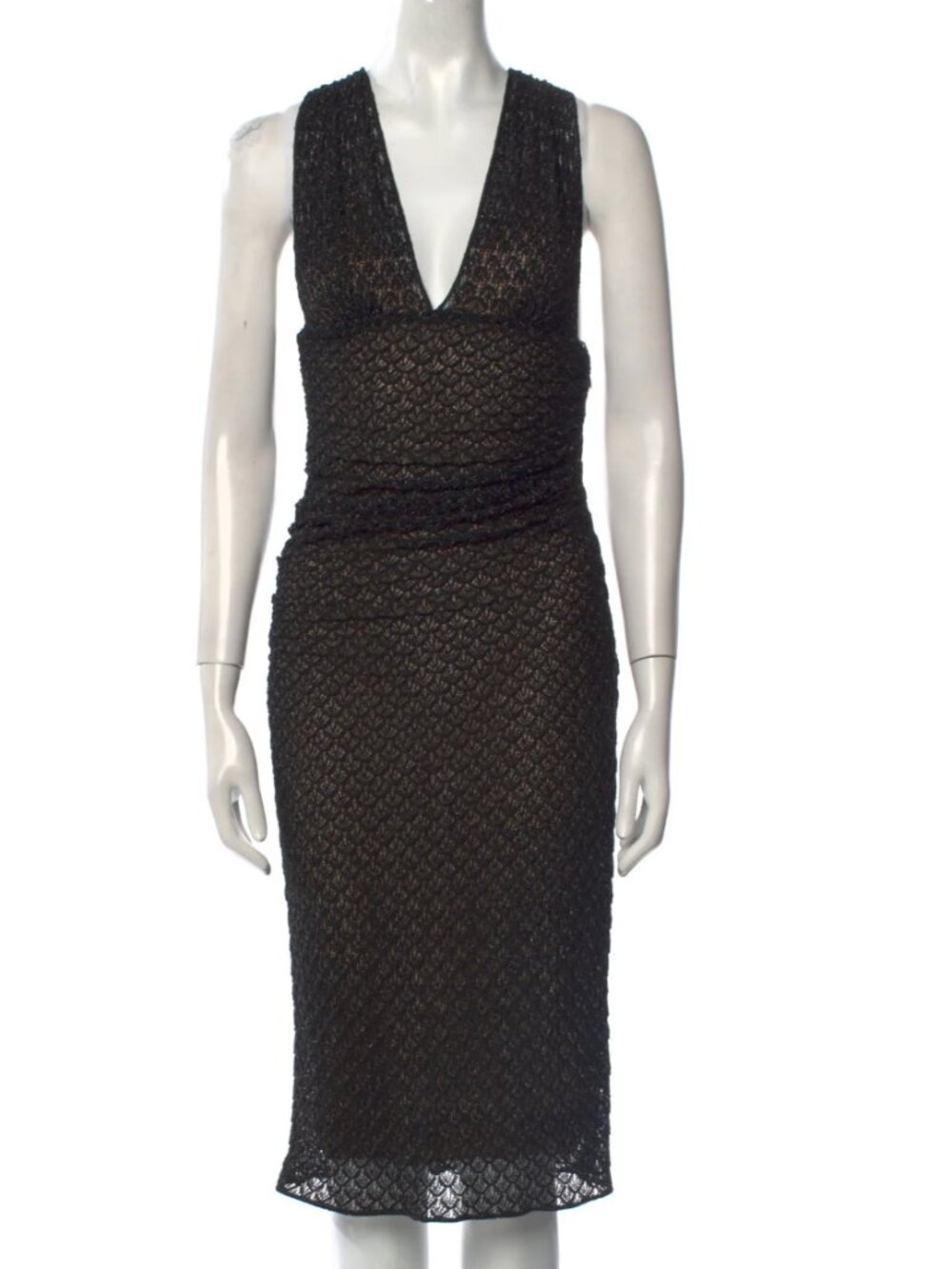 Missoni V-Neck Midi Length Dress